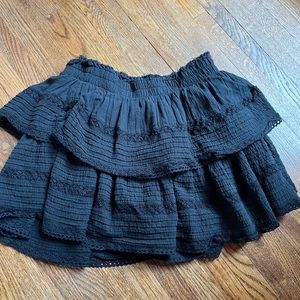 aerie rock n ruffle skirt
